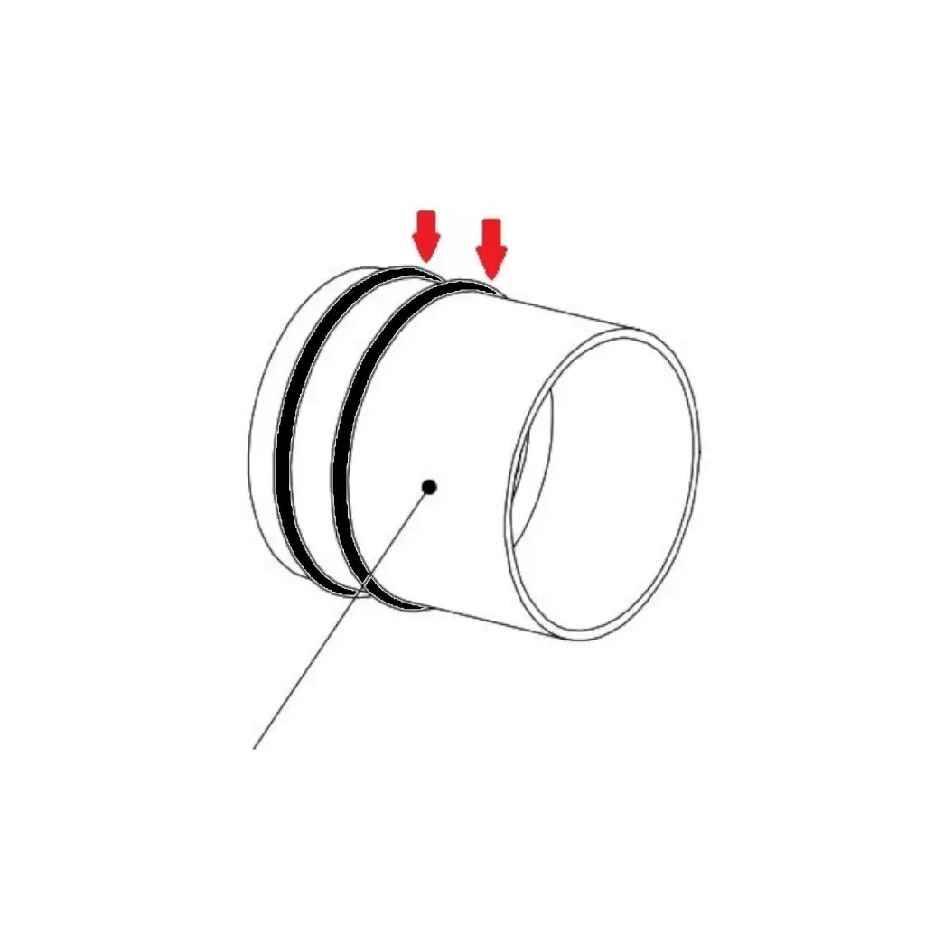 Gummiring Bereich Griff für 3-Wege-Wasserhahn LUXURY1.webp