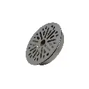 Runde Abtropfschale mit Abwasseranschluss-Drainage Edelstahl3.webp