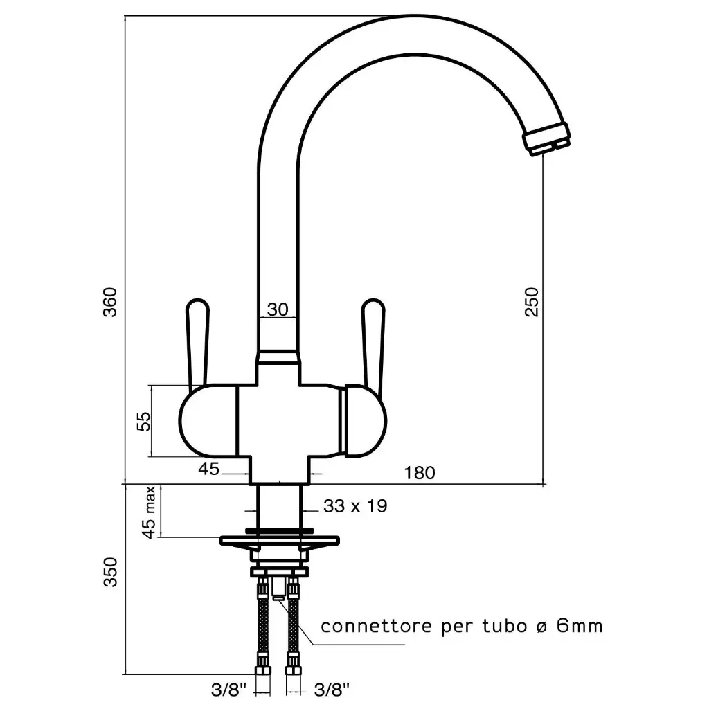 3-Wege-Armatur GM C-Auslauf in Chrom2.webp