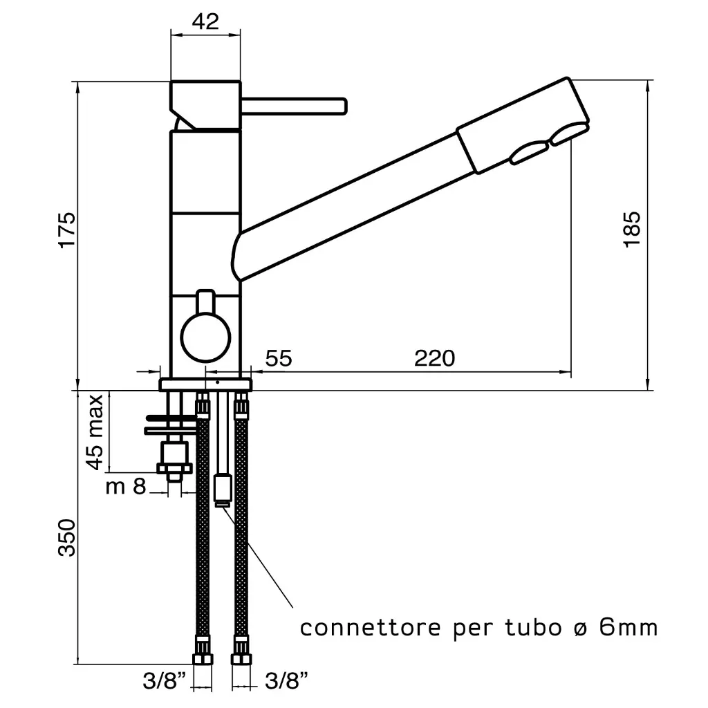 3-Wege-Armatur LUCA in Schwarz3.webp