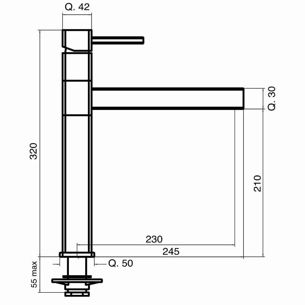 5-Wege-Armatur STRATOS L-Auslauf in Schwarz2.webp