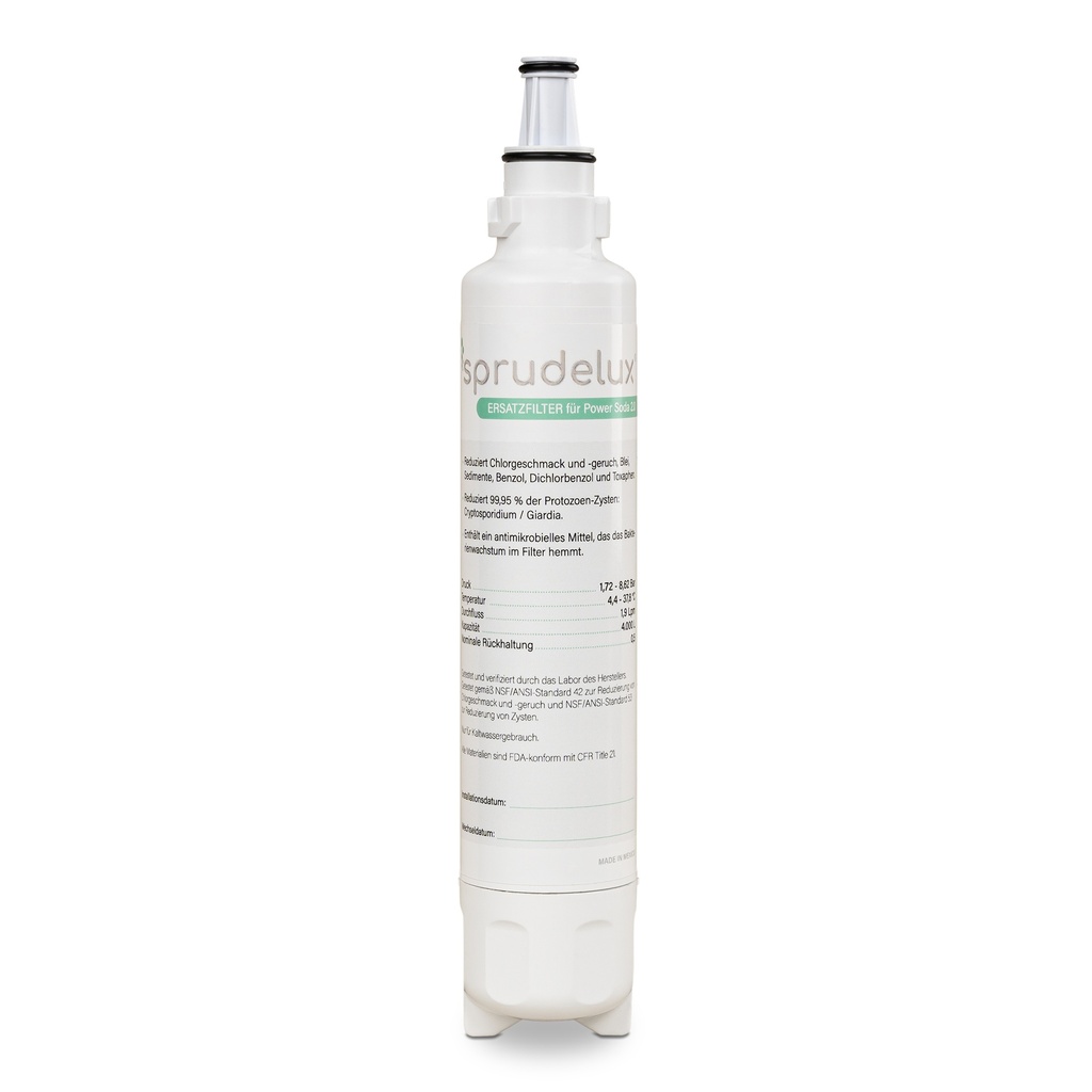 Ersatzfilter für SPRUDELUX® Trinkwassersystem POWER SODA 2.0 Untertisch ohne Osmose