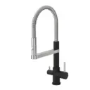 3-Wege-Armatur ALBA Spiralfeder - 360° drehbarer Wasserhahn aus massivem 304 Edelstahl