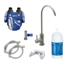 Untertisch-Wasserfilter: BRITA Filter-Kopf, BRITA Filter P1000 inkl. 1-Weg-Wasserhahn