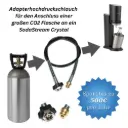 Premium CO₂ Adapter-Hochdruckschlauch – Made in EU (Italien) – für SodaStream Crystal oder Grohe Blue Home | Verschiedene Längen & optional 2 kg CO₂-Flasche