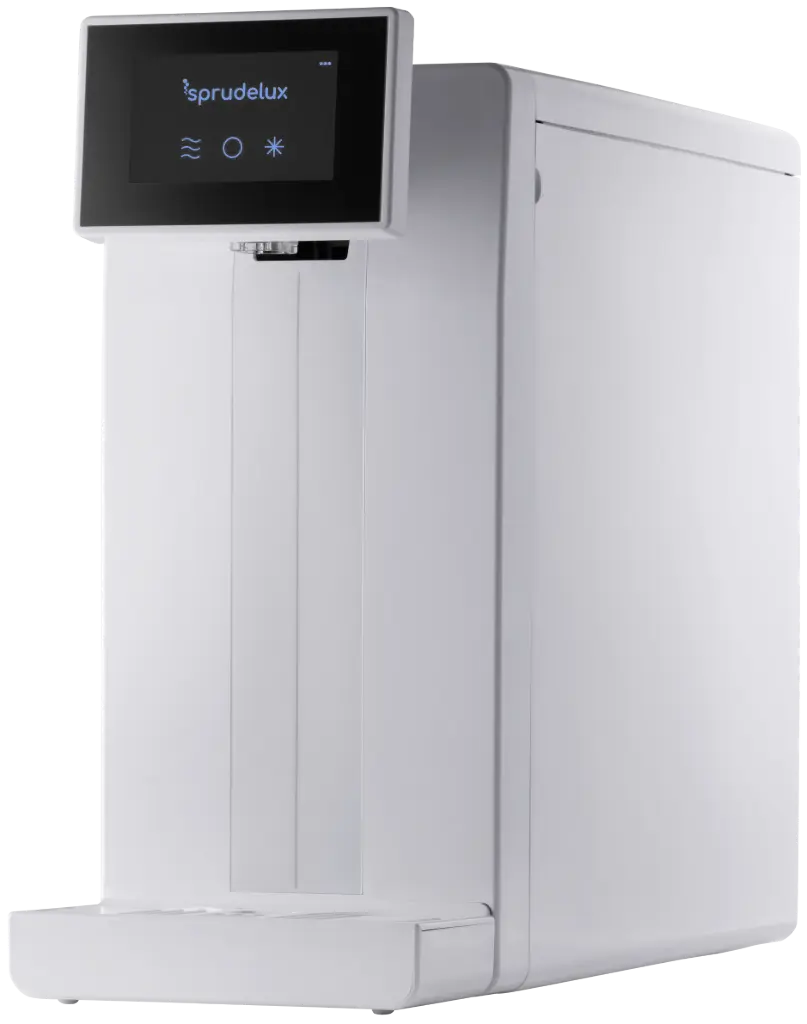 SPRUDELUX® POWER SODA - Premium Auftisch-Sprudelanlage | 20 L/Std. | höchster CO2 Gehalt | kompakt & leistungsstark | Made in Italy