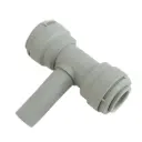 T-Stück 3/8" QC x 3/8" Steck x 3/8" QC - Push-Fitting