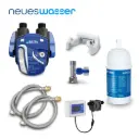 Untertisch-Wasserfilter-Set – BRITA P1000 Anschluss-Set mit Filterkopf, Eckventiladapter & Flexschlauch | wählbar: ohne Filter / mit BRITA P1000 / mit BRITA P1000 & DIGIFLOW Durchflusszähler