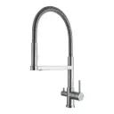 3-Wege-Armatur ALBA Spiralfeder - 360° drehbarer Wasserhahn aus massivem 304 Edelstahl