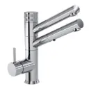3-Wege-Armatur CUCINA IDEALE - mit ausziehbarer Brause - Hebel links